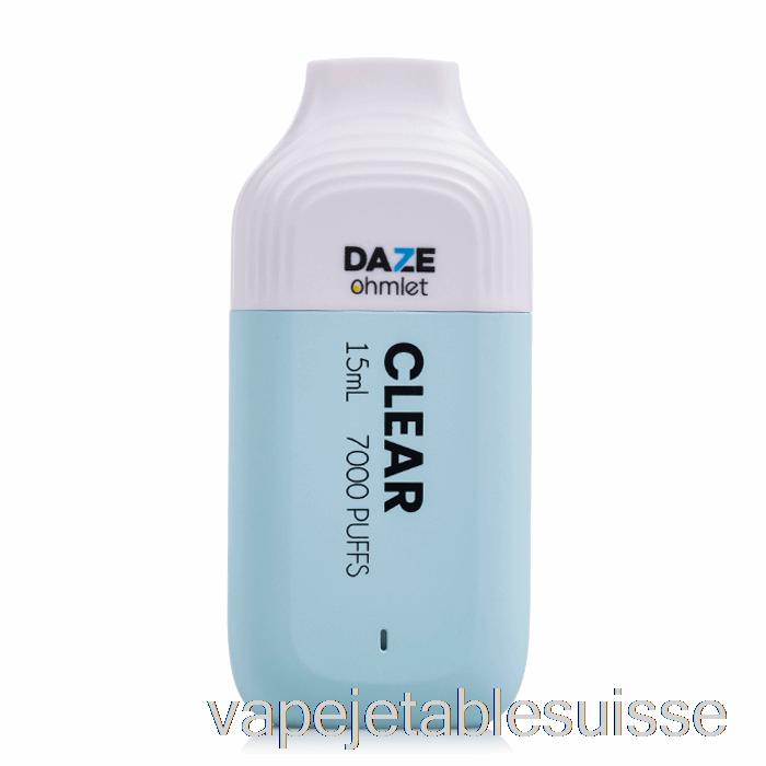 Vape Suisse 7 Daze Ohmlet 7000 Jetable Clair